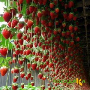 Клубника ампельная Анастасия купить по цене от 370р. в интернет-магазине «Посадика» с доставкой почтой в в Димитровграде и по всей России – [изображение №1].